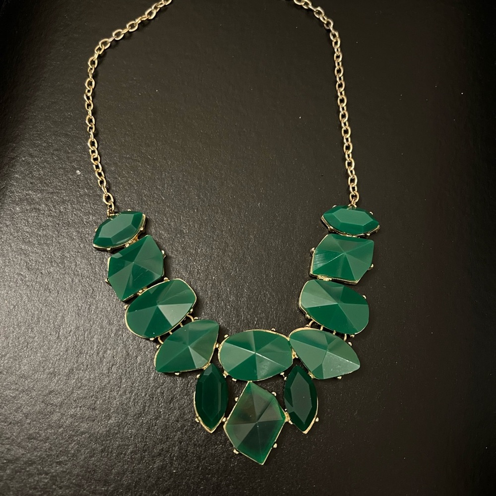Green Statement Necklace